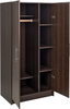 Armoire-penderie à 2 portes avec étagères de rangement, 21' P x 32' L x 65' H