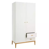 Armoire d'angle simple en bois de vente chaude avec tiroirs