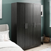 Ameriwood Home Systembuild Evolution Camberly Armoire 3 portes avec cadre Chêne noir