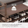 Étagère à chaussures moderne, meuble de rangement en bois, design adapté aux salons et chambres à coucher