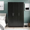 Ameriwood Home Systembuild Evolution Camberly Armoire 3 portes avec cadre Chêne noir