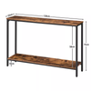 HOOBRO vente chaude couloir Table de Console en bois moderne de luxe noir pied en métal Console Table pour meubles de salon