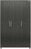 Ameriwood Home Systembuild Evolution Camberly Armoire 3 portes avec cadre Chêne noir