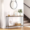 HOOBRO vente chaude couloir Table de Console en bois moderne de luxe noir pied en métal Console Table pour meubles de salon