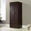 Armoire à portes à panneaux avec cadre, L: 28,98' x L: 20,95' x H: 71,18', fini Chêne Dakota