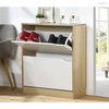 Petite armoire à chaussures à deux couches, blanc, beaux designs de bonne qualité, en bois pour la maison, étagère à chaussures en bois