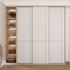 2022 nouvelle armoire de garde-robe blanche personnalisée moderne dernière conception armoire de rangement en bois à porte coulissante